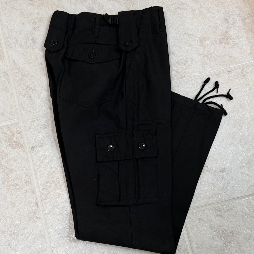 Free People Black Cargo Pants